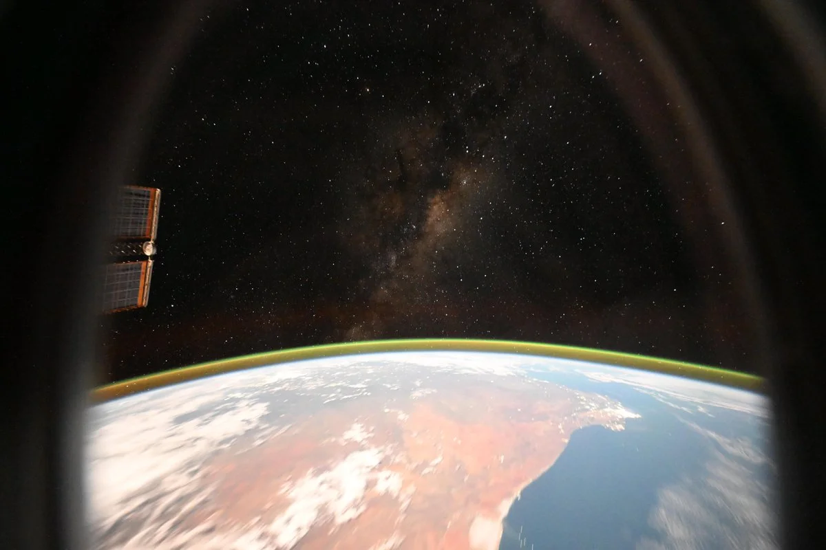 Orbiting Stars Through an Astronaut's Window