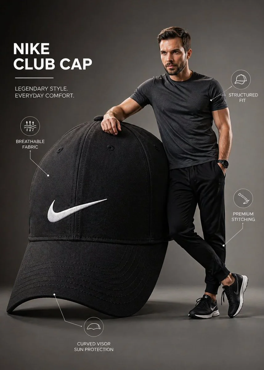 Oversized Confidence: The Nike Cap Experience