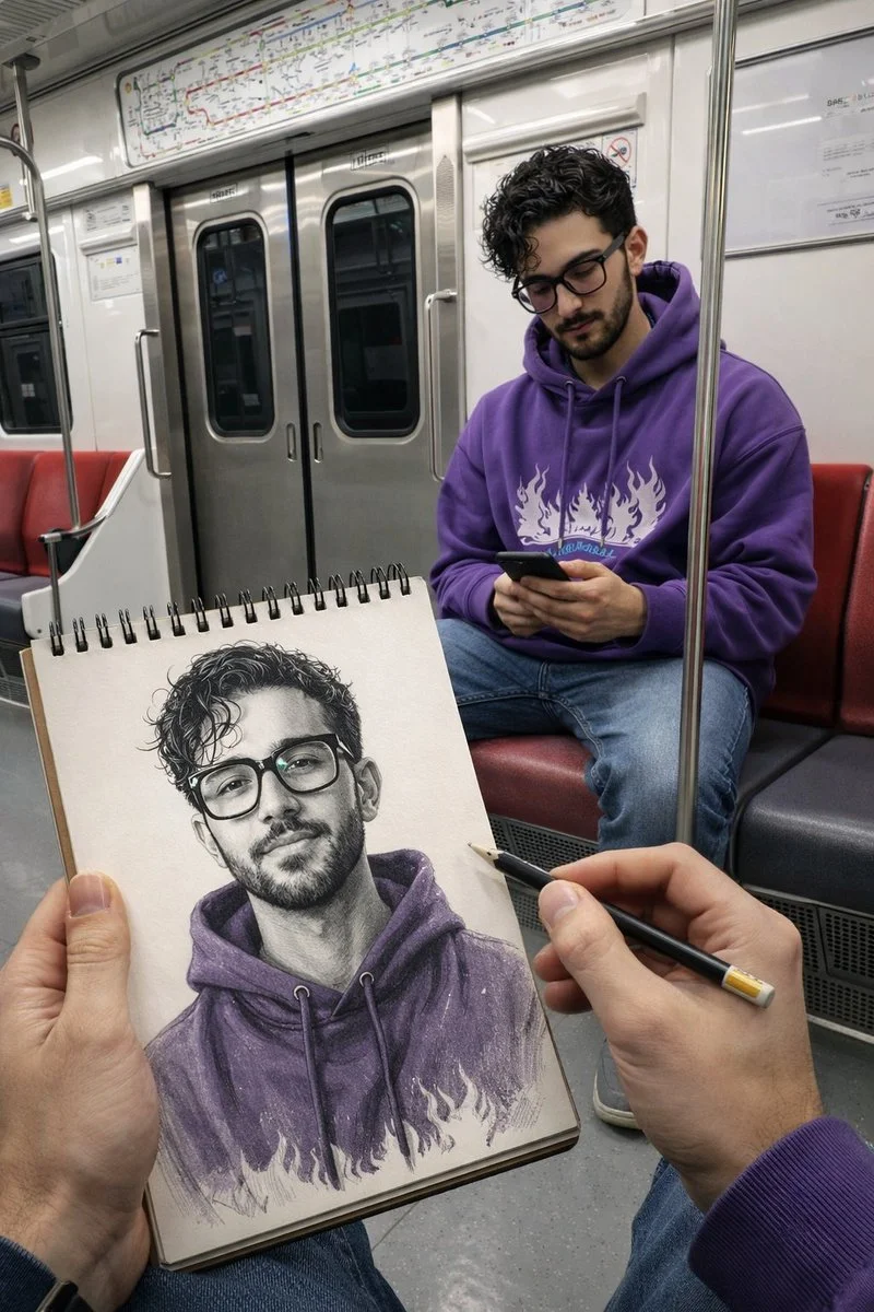 Parallel Portraits on a Seoul Train