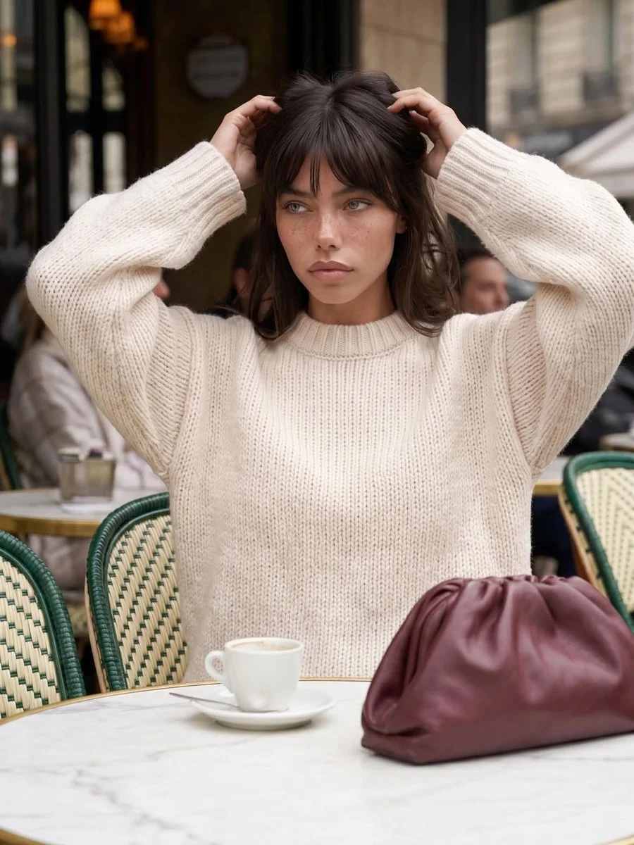 Parisian Café Moment in Warm Light