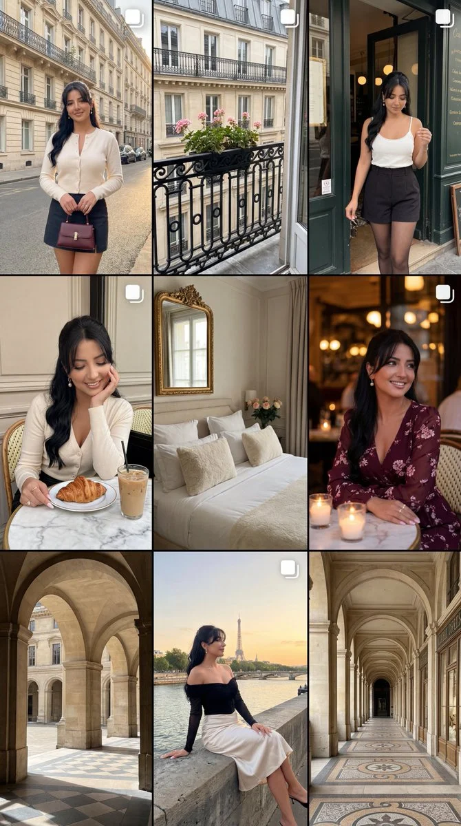 Parisian Elegance: A Summer Diary in Nine Frames