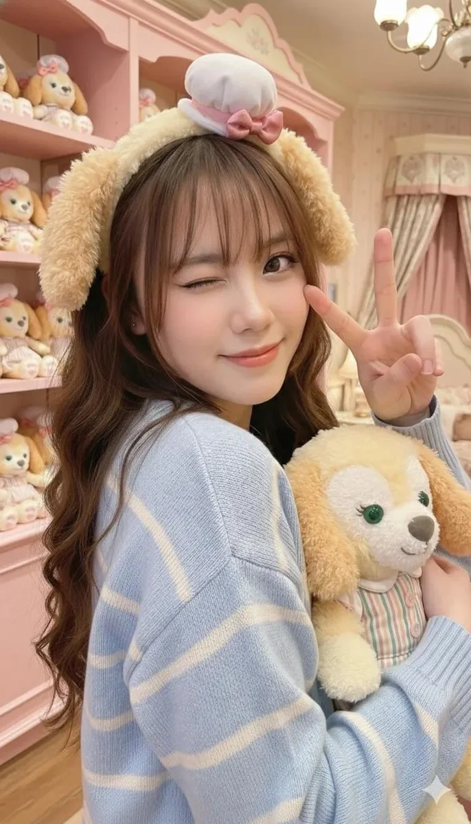 Pastel Dreams: A Cozy Encounter in Toy Wonderland