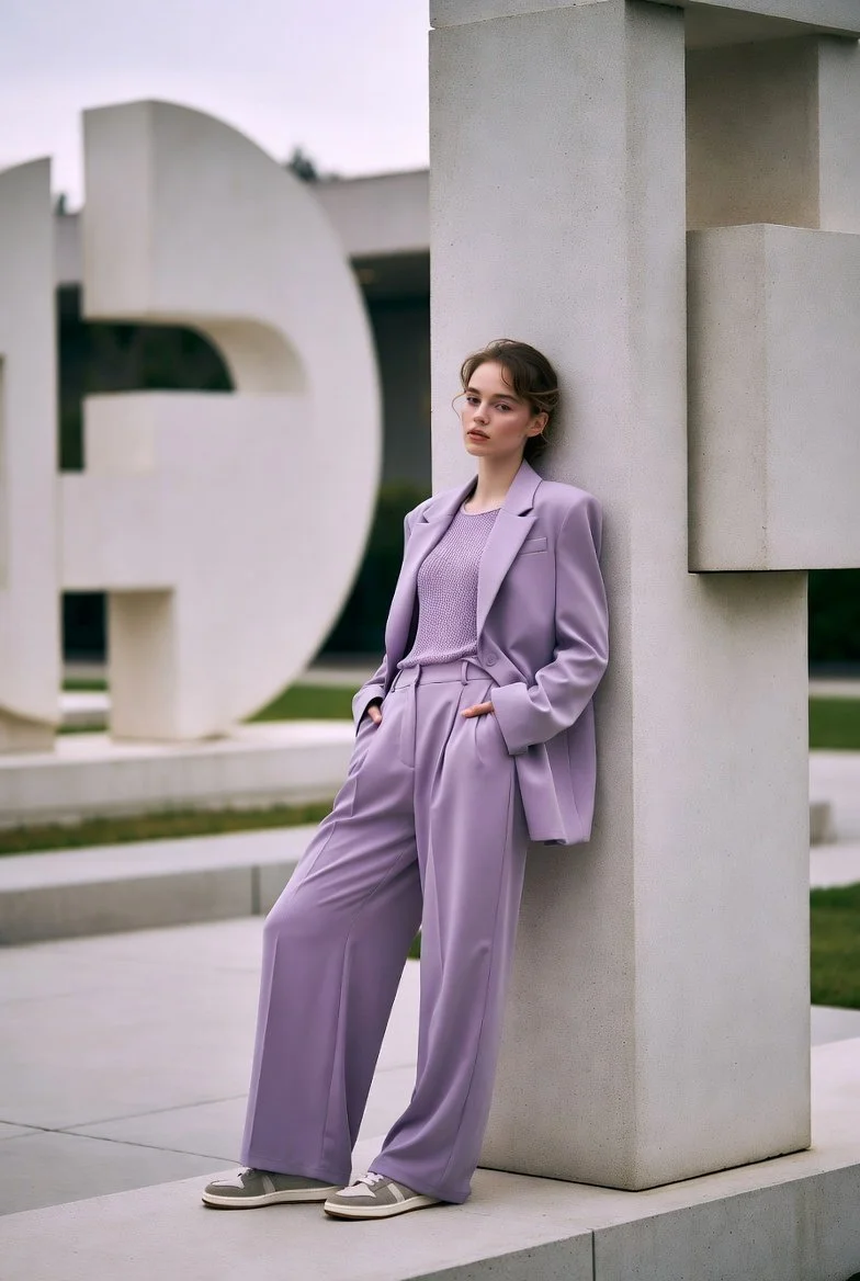 Pastel Elegance: A Vogue-Inspired Portrait