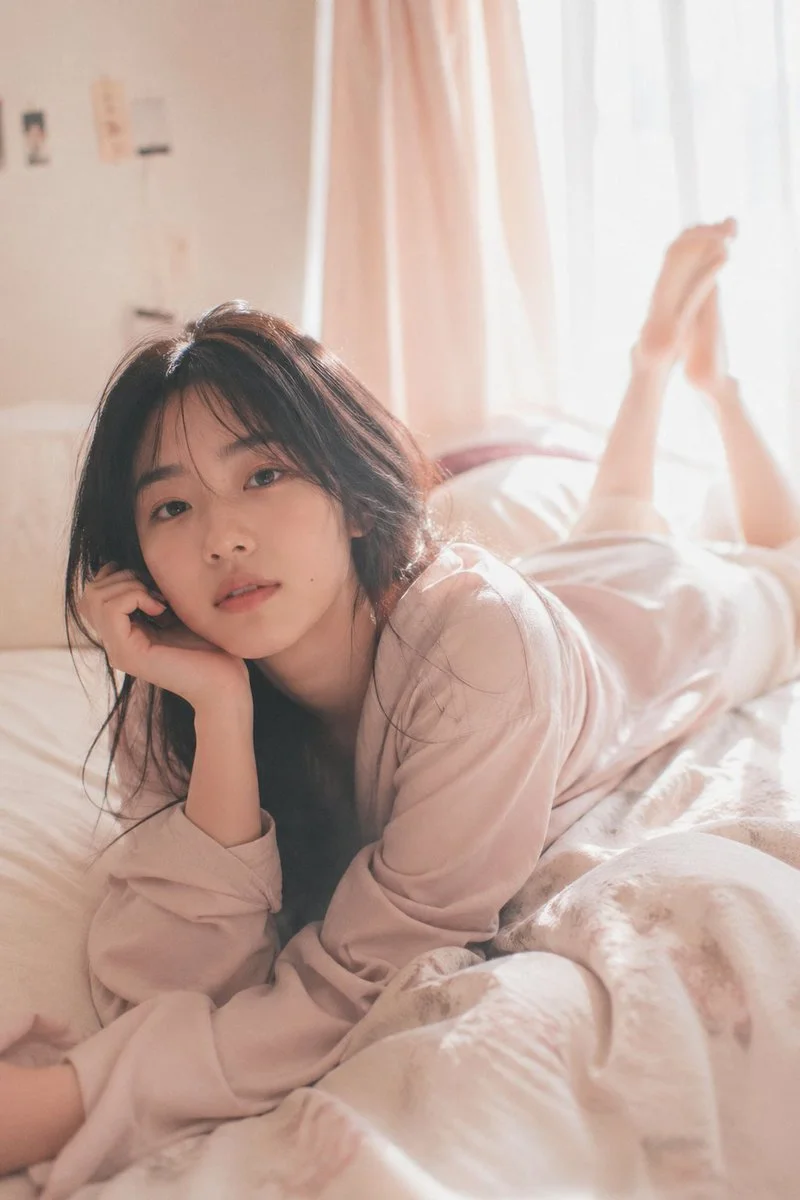 Pastel Reverie: Soft Morning Portrait