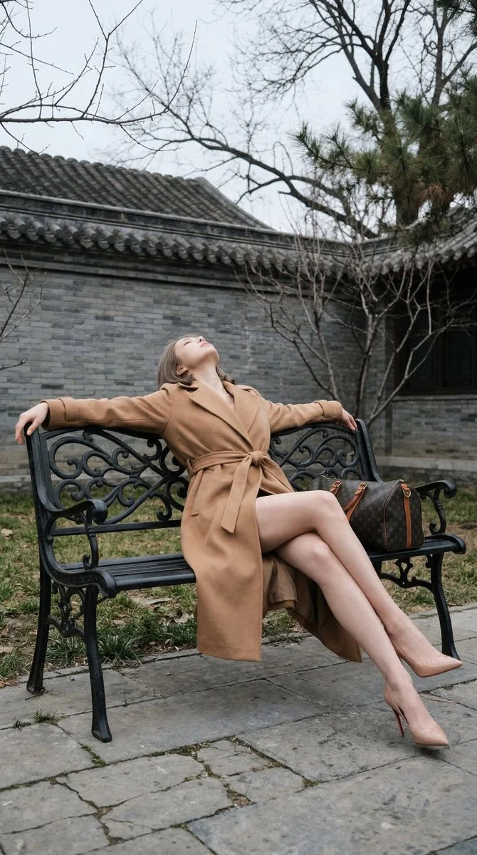 Paused Between Grey Walls