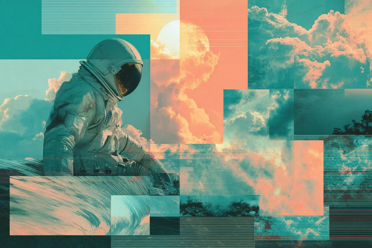 Pixelated Nostalgia in Polaroid Frames