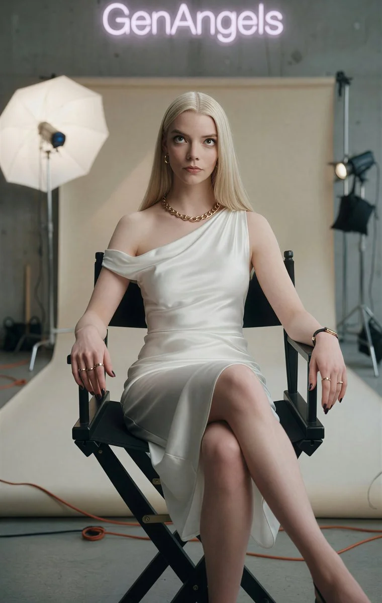 Platinum Elegance in Cinematic Studio Light