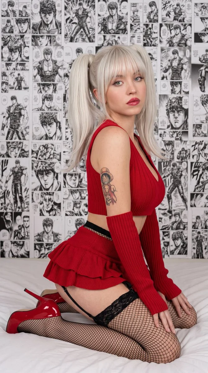 Platinum Pigtails in Manga Shadows