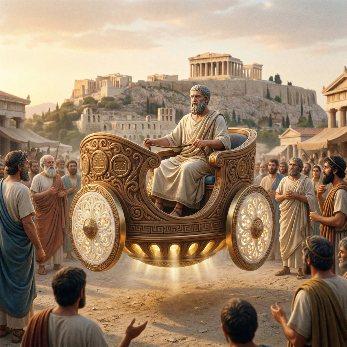 Plato's Retro-Futurism: Ancient Tech Reimagined