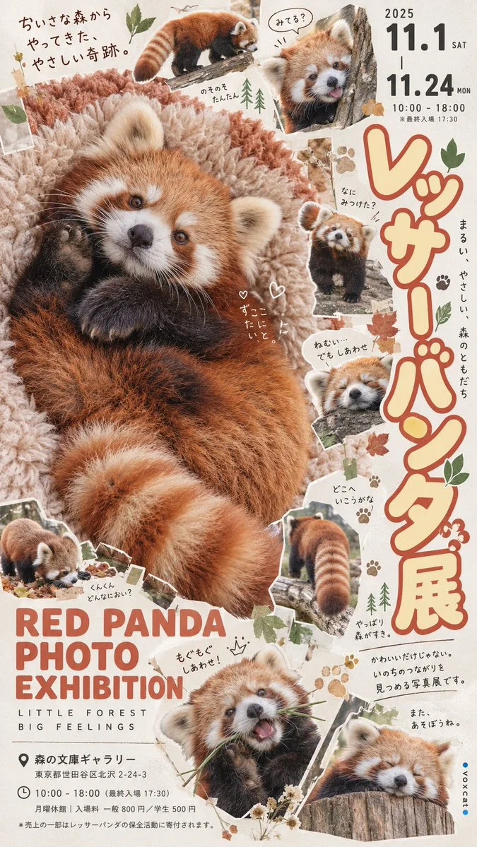 Playful character lounges on plush fabric in indie exhibition collage poster
