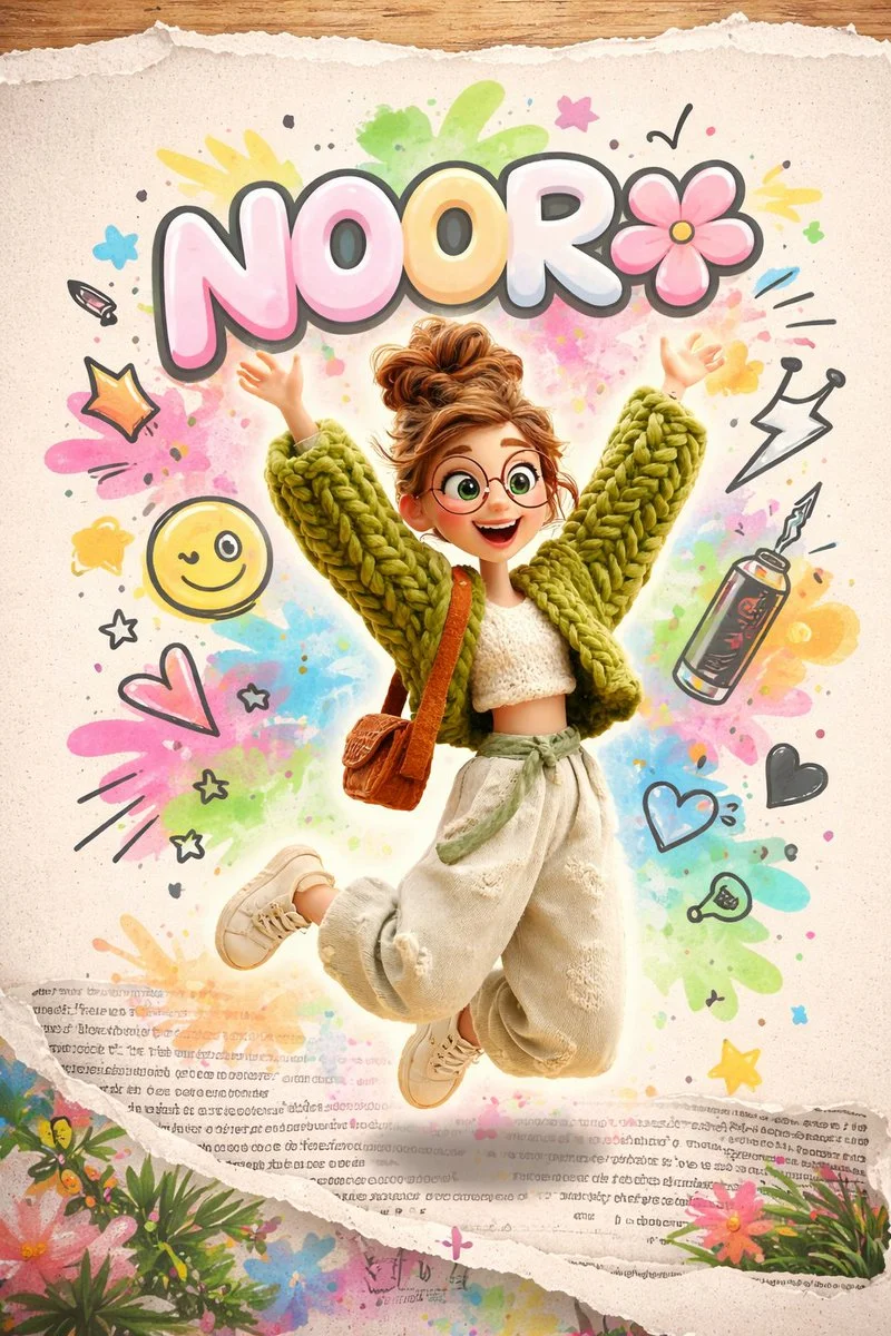 Playful Energy Meets Textured Aesthetic in Modern Collage