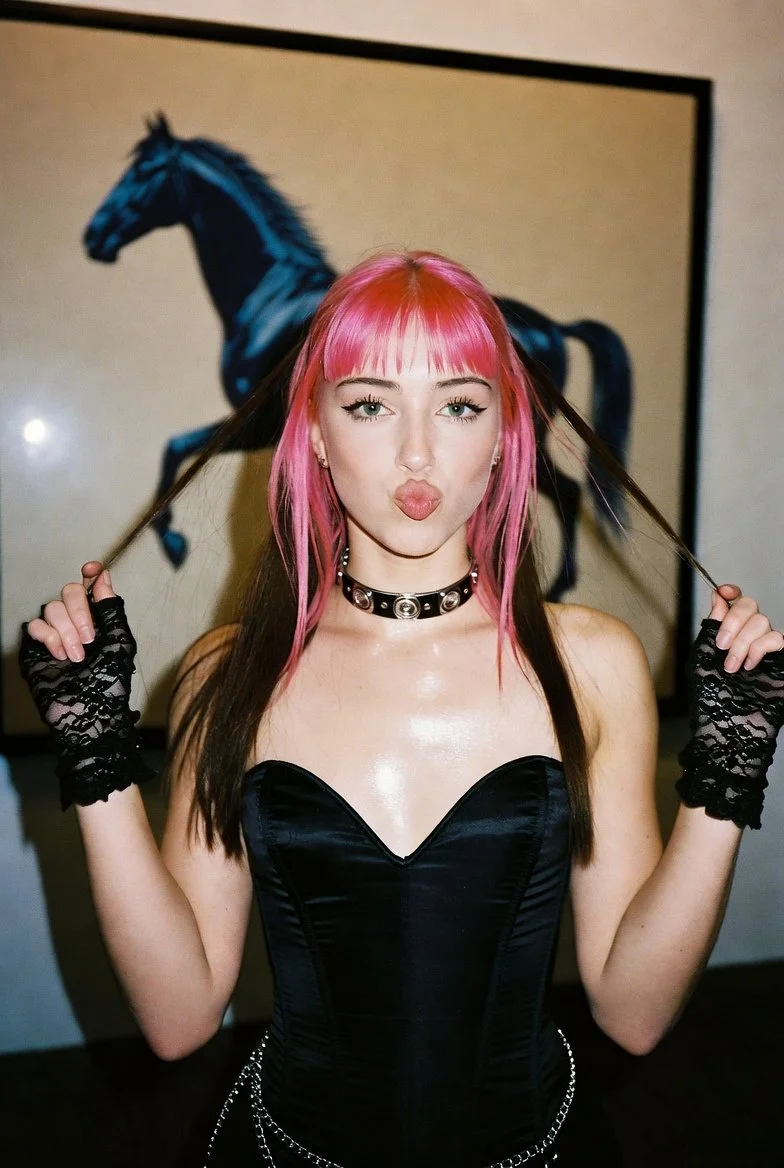 Playful Glam: A Y2K Vibe in a Modern Gallery