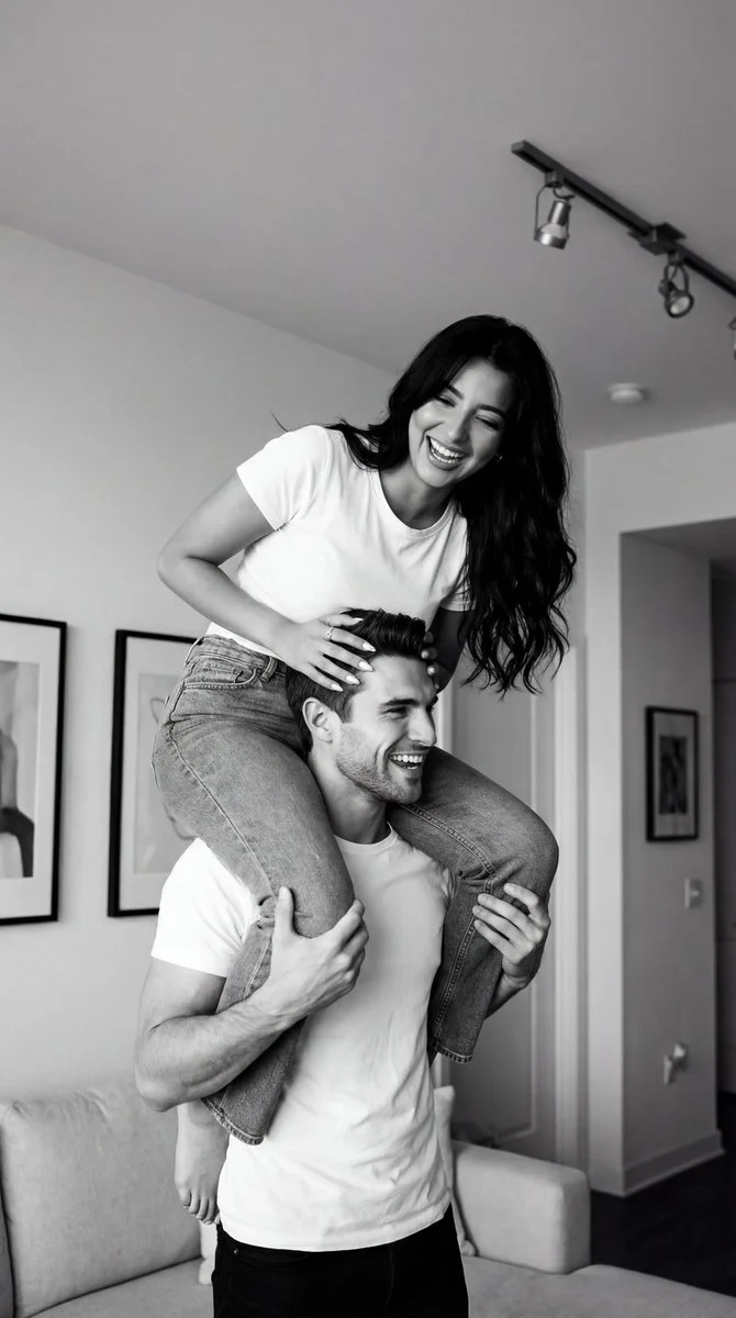 Playful Moments in Monochrome