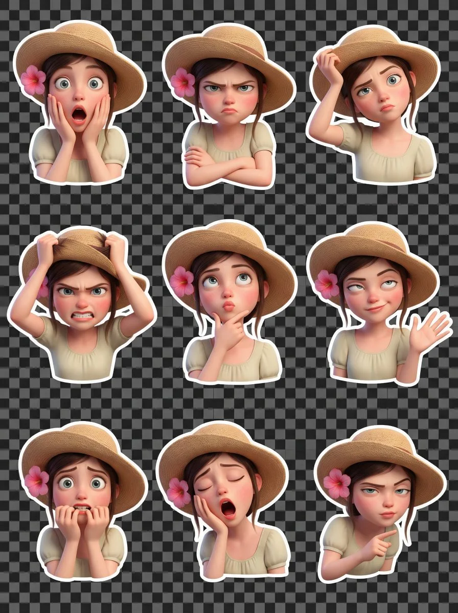 Playful Pixar-style Character Stickers from Your Selfie