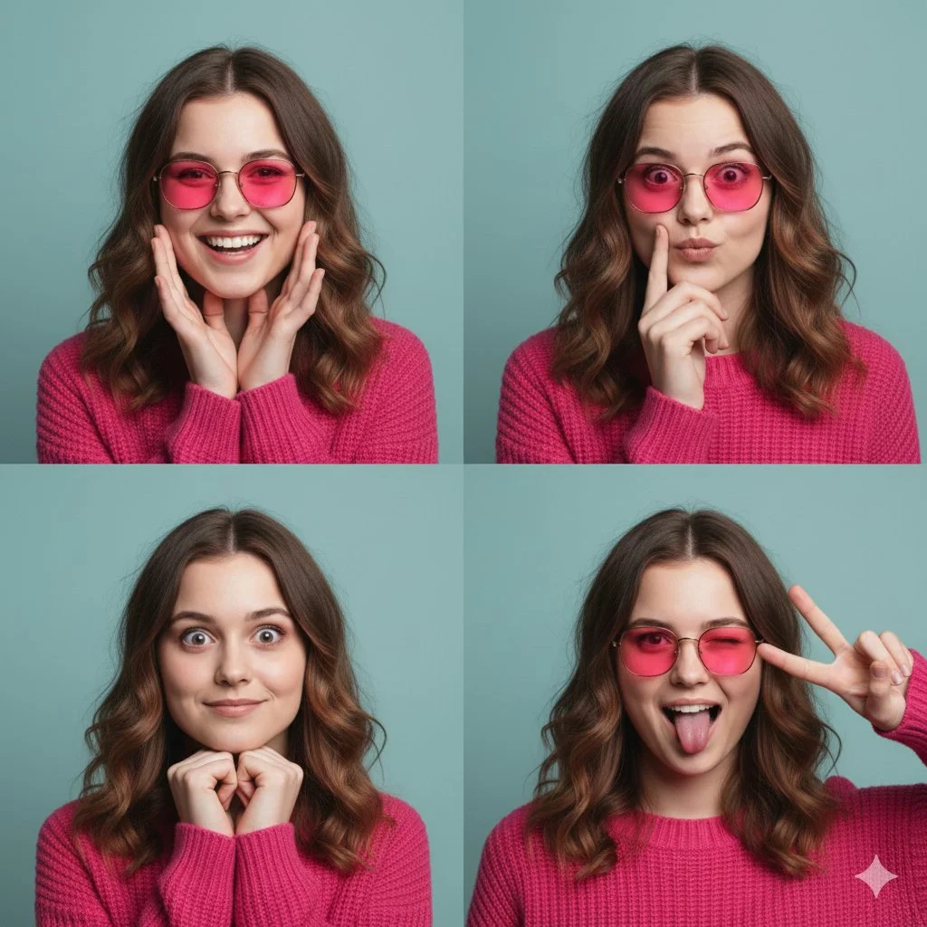 Playful Portraits in Pink