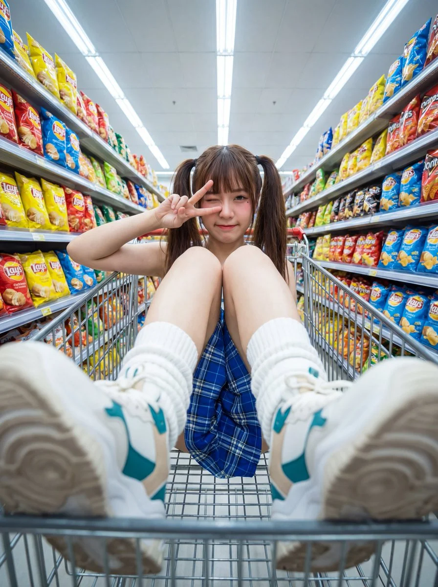 Playful Vibes in the Snack Aisle