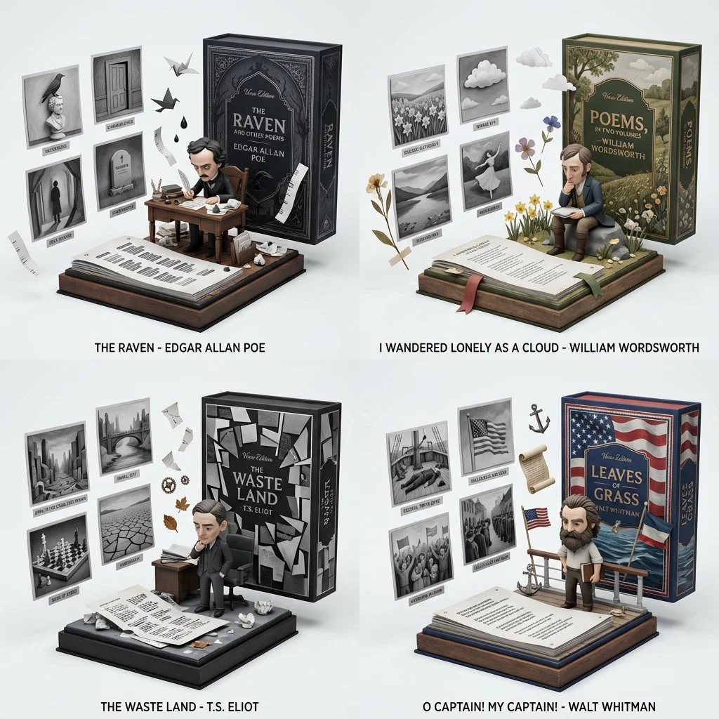 Poets in 3D: A Rhythmic Journey Through Verse