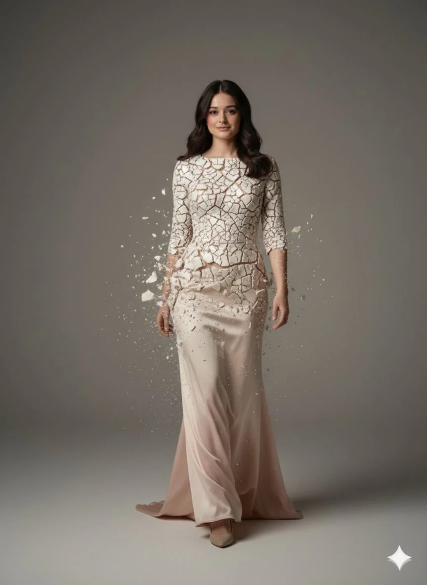 Porcelain Elegance: A Fashion Awakening