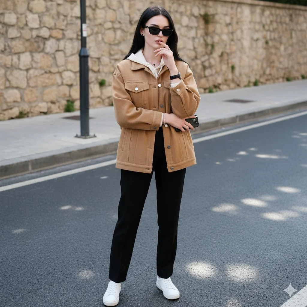 Portrait of Elegance: A Modern Muse Shines Bright