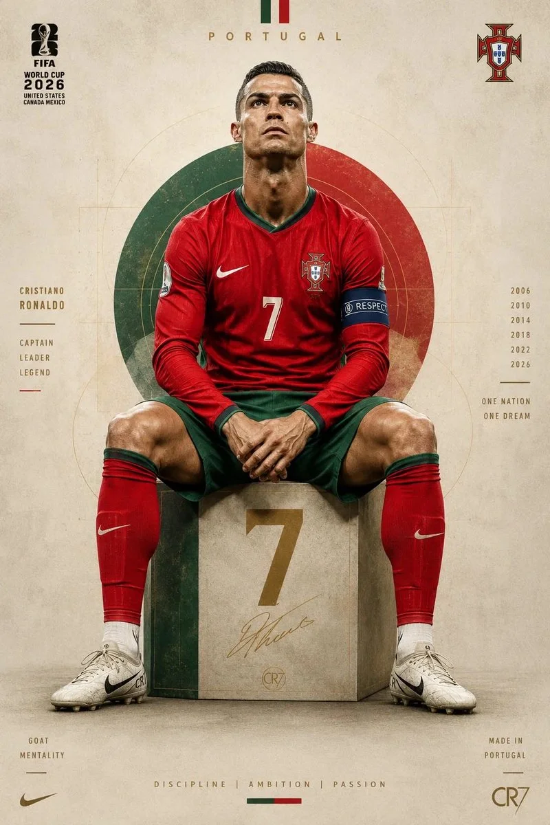 Portugal's star sits on a cube, looking upward with determination