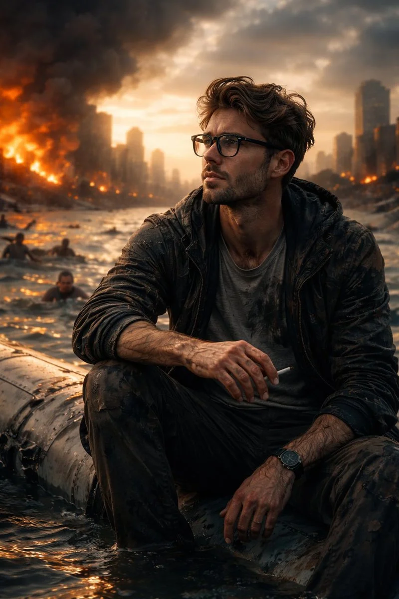 Post-Apocalyptic Reflection: Humanity's Fragile Edge