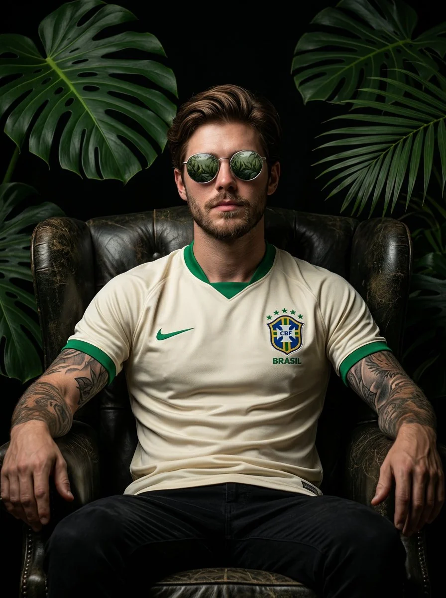 Power and Poise: Football Icon in the Jungle