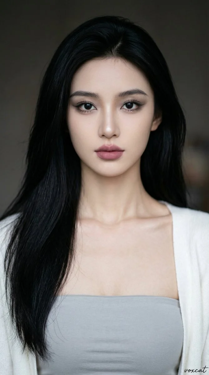 Precision in Facial Structure: Crafting a Modern High-Fashion AI Portrait