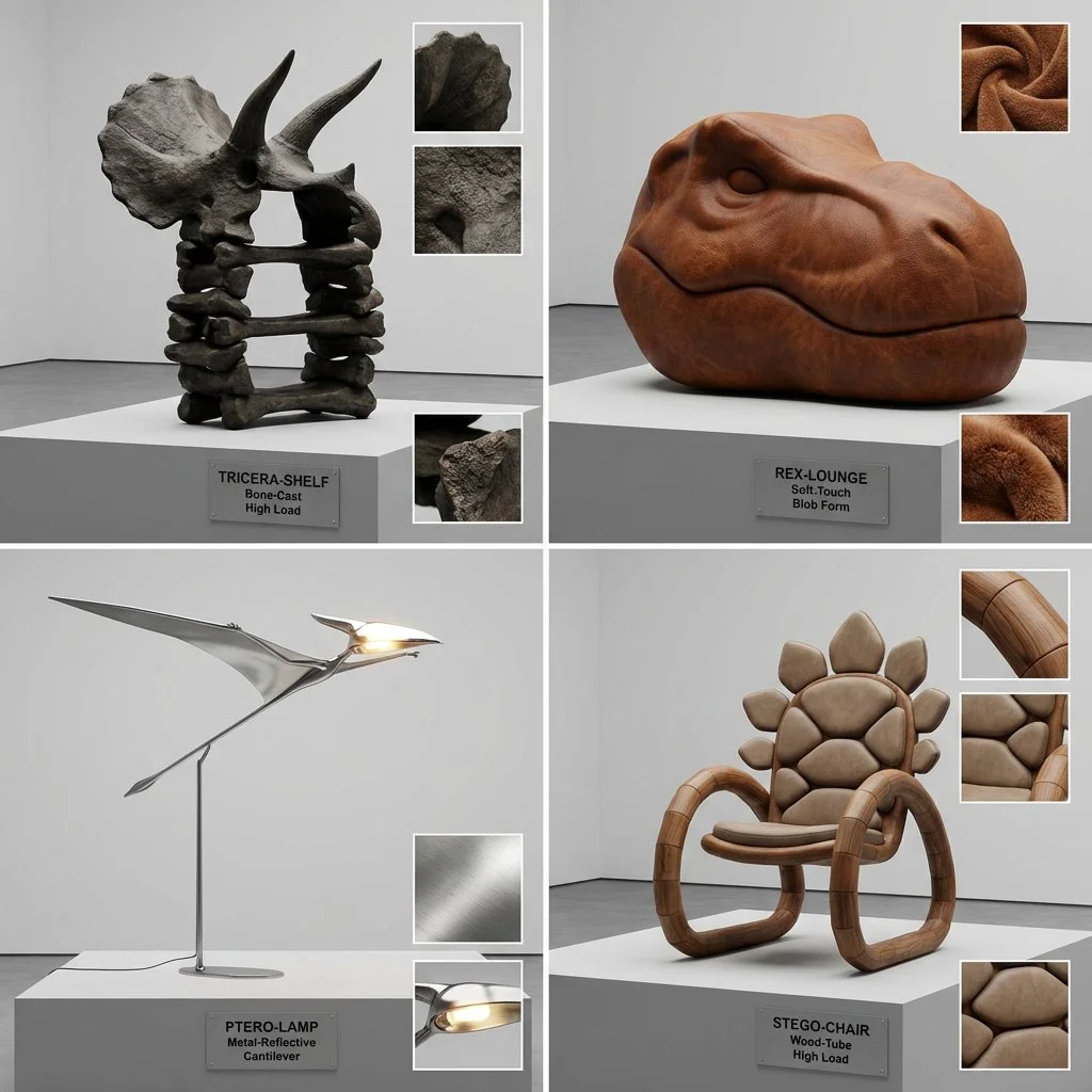 Prehistoric Designs Meet Modern Furniture