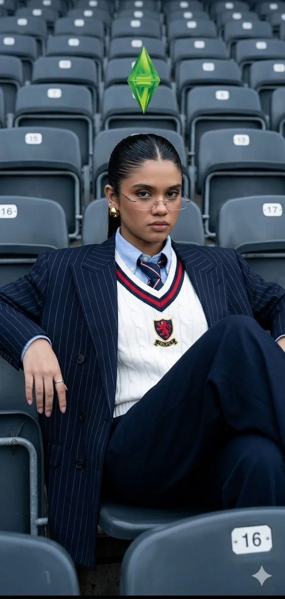 Preppy Power in an Empty Stadium