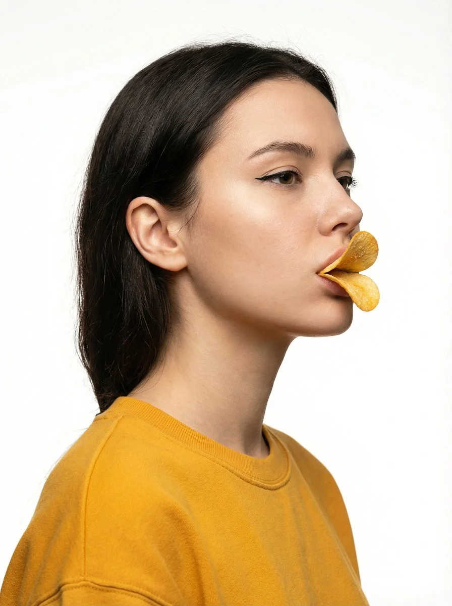 Pringles Chic: The Duck Lip Portrait