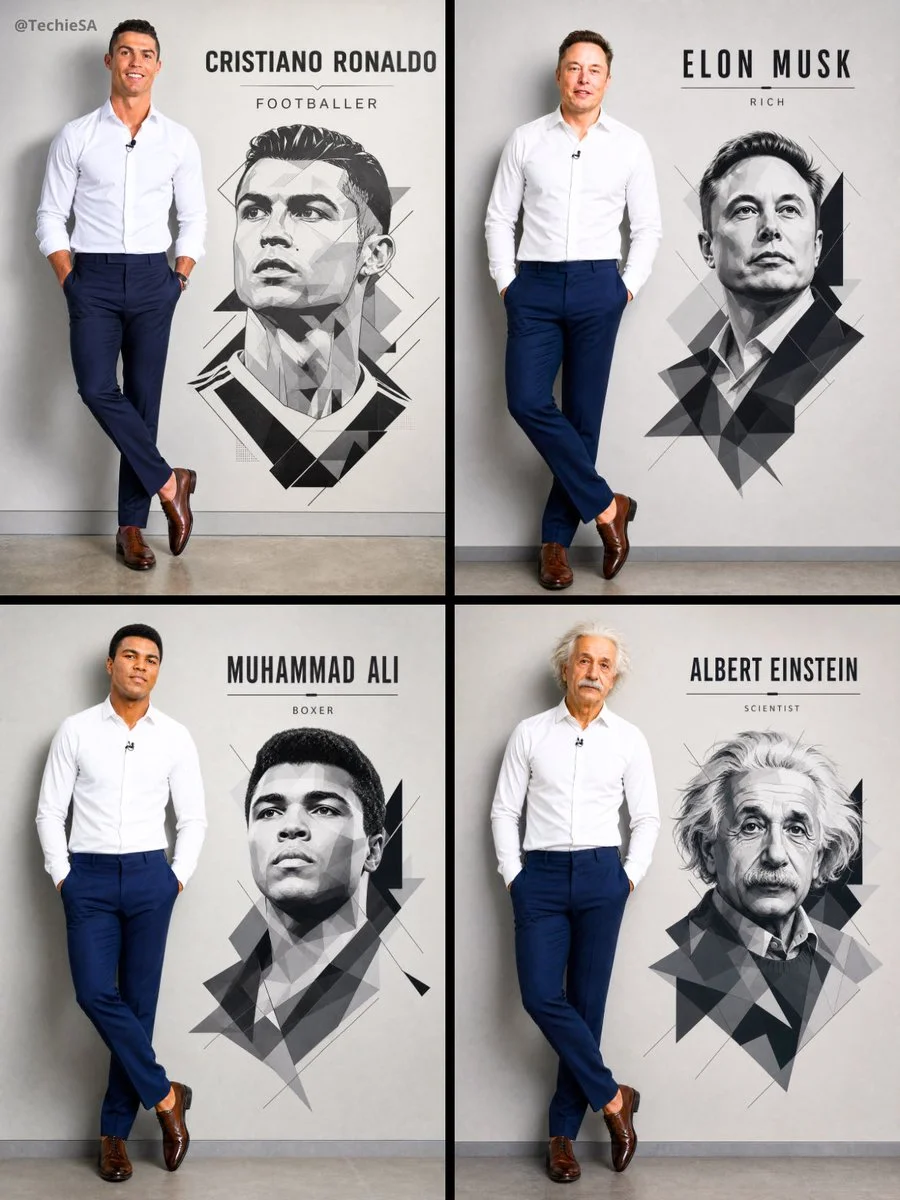 Professional Portrait with Minimalist Vector Art