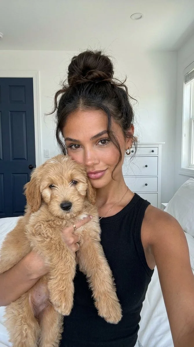 Puppy Love in a Sunlit Room