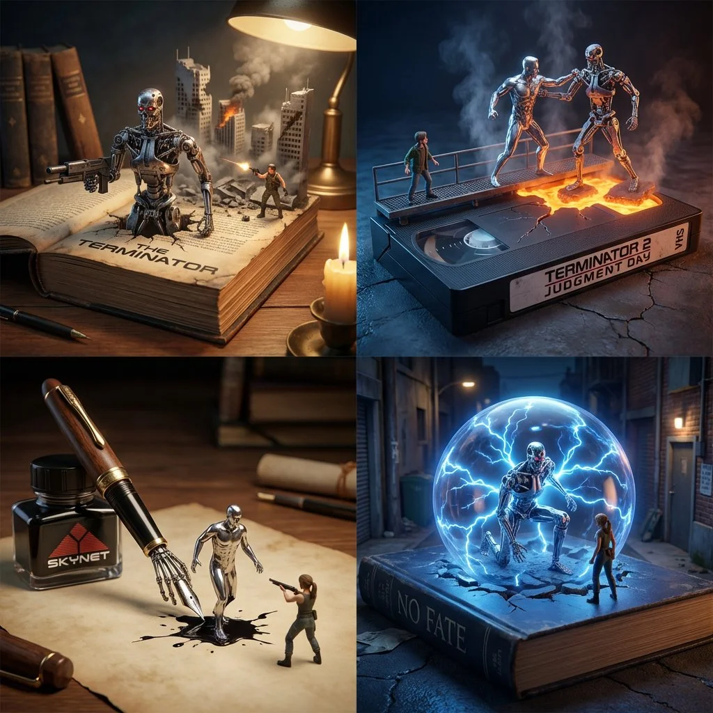 Quadruple Vision: Iconic Storytelling in 4 Panels