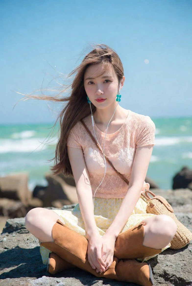 Quiet Contemplation Amid Soft Ocean Breeze