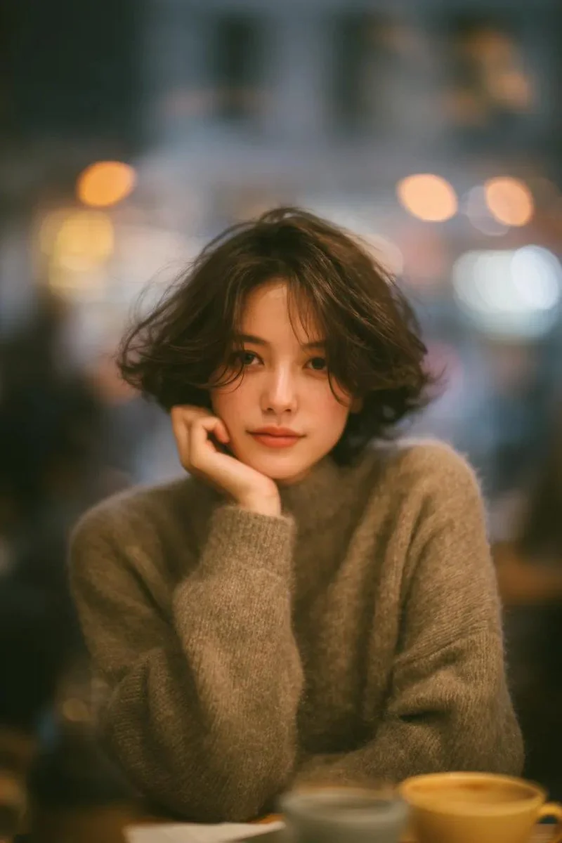 Quiet Evening Glow in a Cozy Café