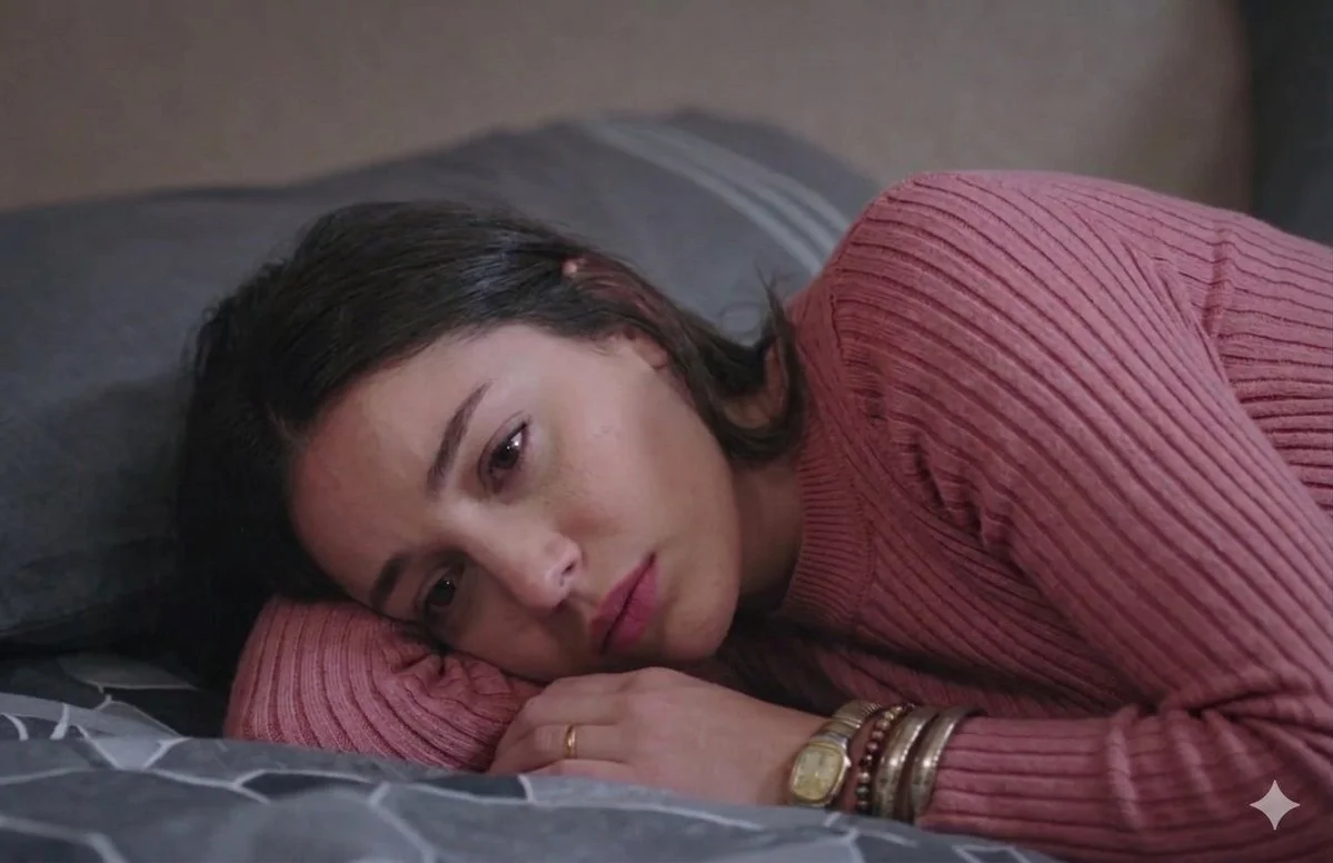 Quiet Reflection: Close-Up of a Woman in Soft Light