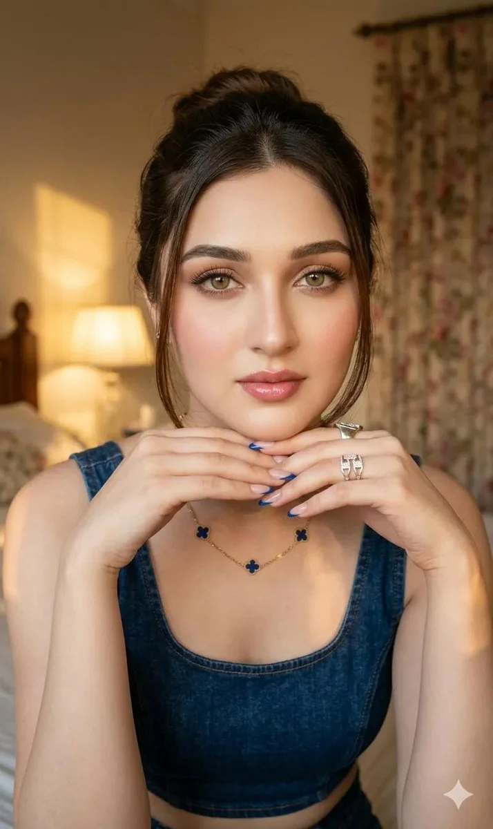 Radiant Elegance: A Close-Up Portrait