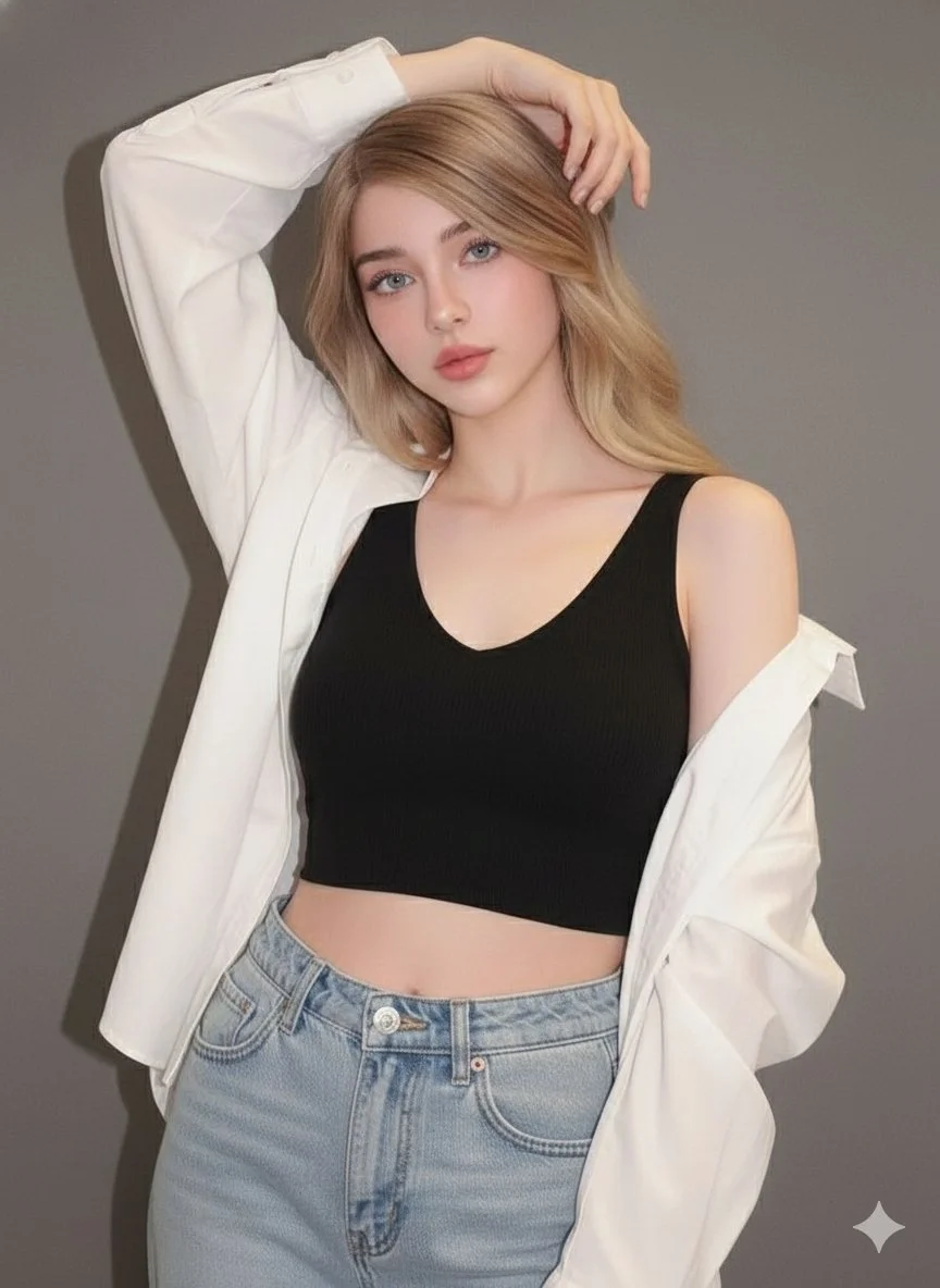 Radiant Elegance: A Portrait of Modern Beauty