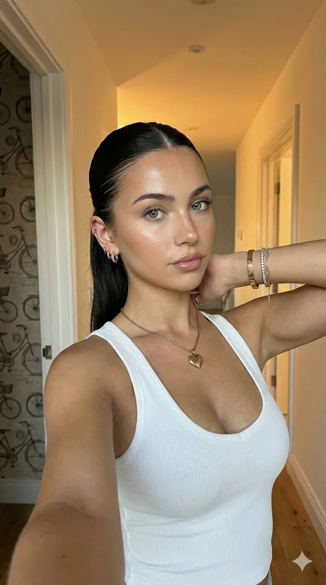 Radiant Selfie: The Golden Hour Glam