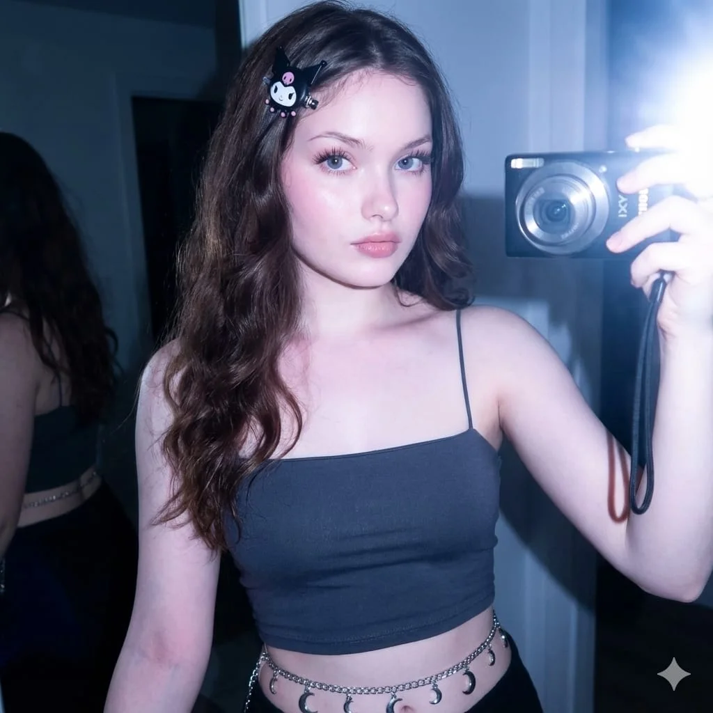 Radiant Youth: A Retro Vibe Portrait