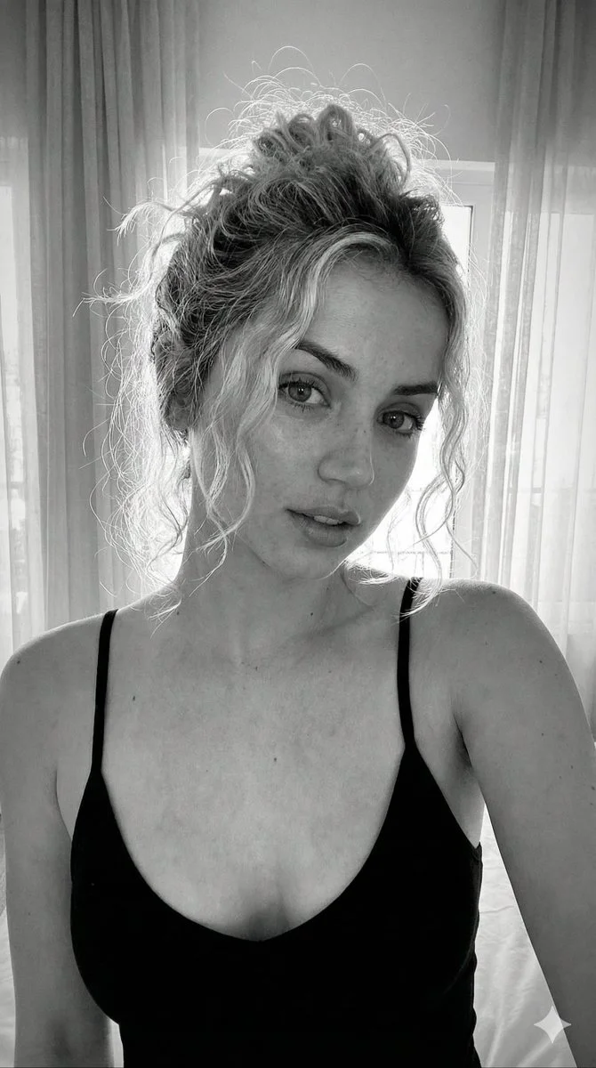 Raw Elegance: A Monochrome Selfie Study