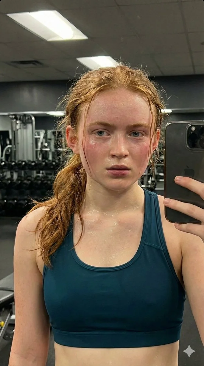 Raw Power: Sadie Sink's Post-Workout Glow
