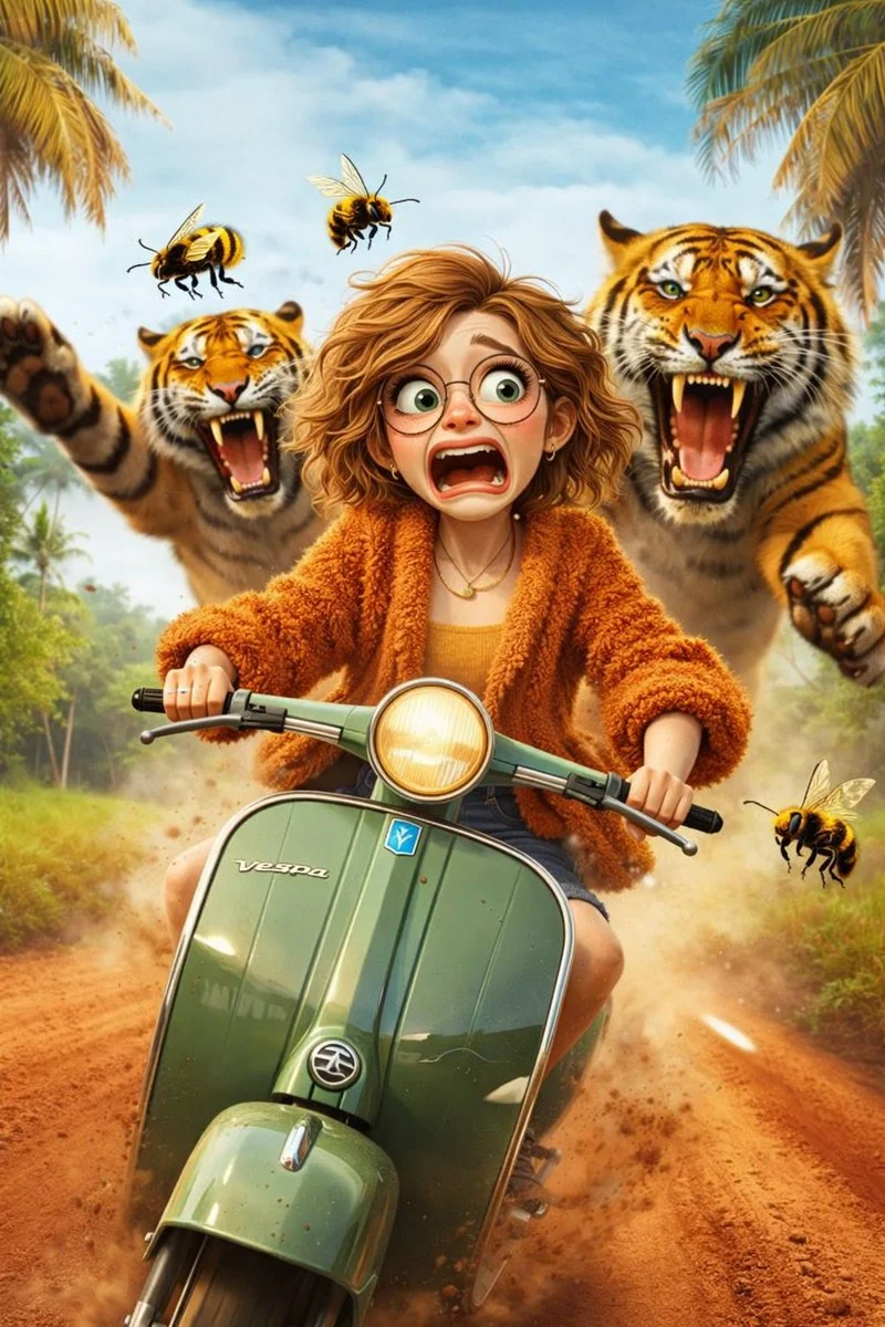 Raw Survival Instinct Amid Tropical Chaos