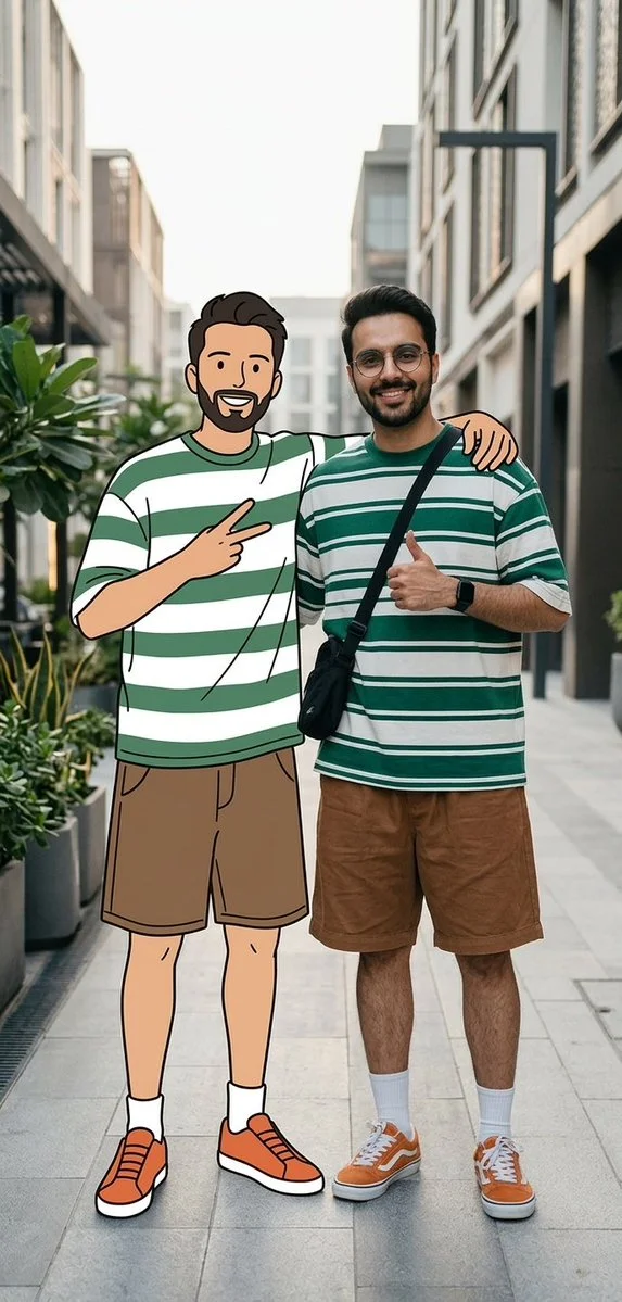 Real Meets Cartoon: Street Style Duo