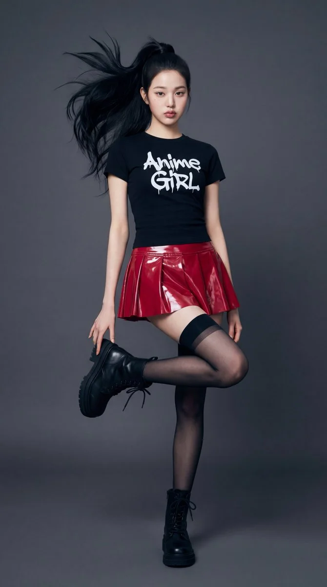 Rebel Elegance: IVE's Bold Fashion Statement