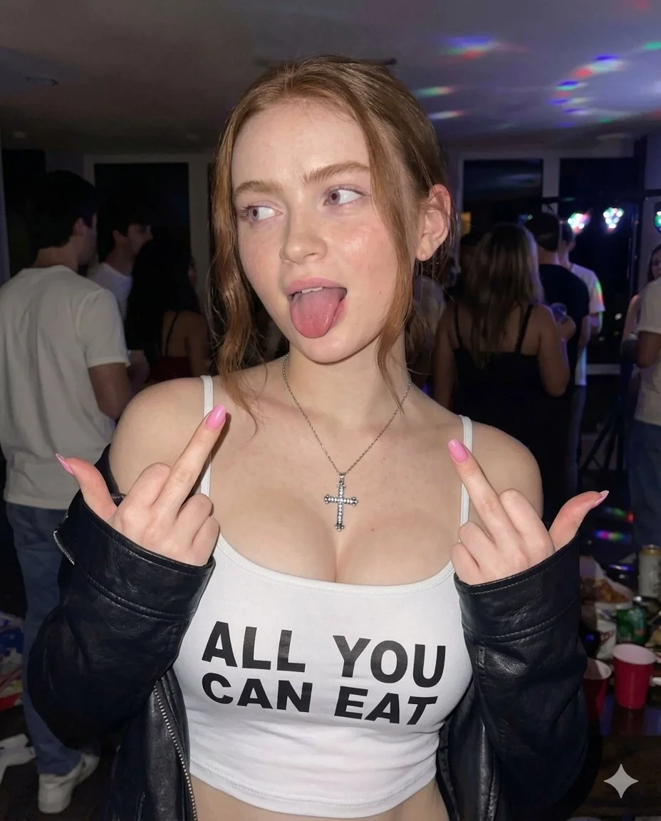 Rebel Spirit at a Neon-Lit House Party