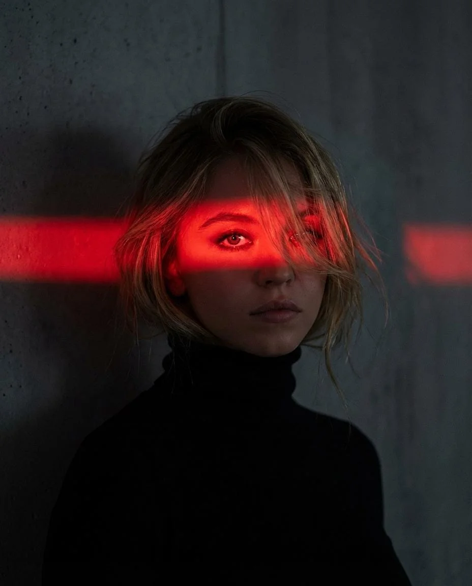 Red Light, Dark Mystery: A Cinematic Portrait