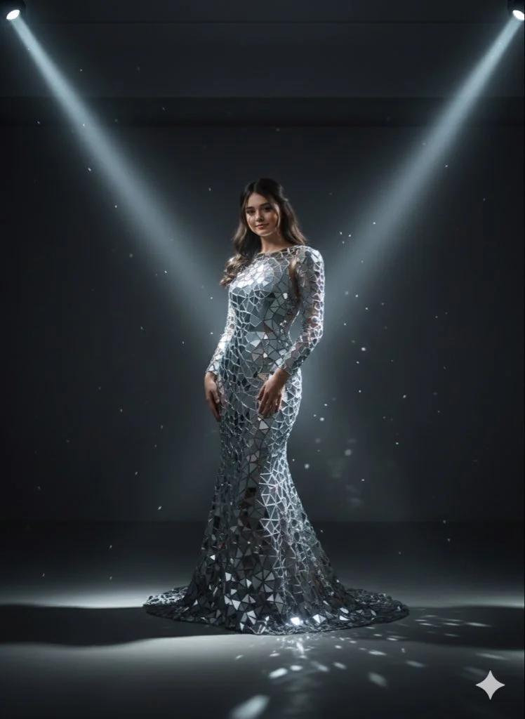 Reflections of Confidence: A Fashion Portrait