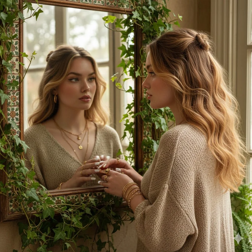 Reflections of Radiance in a Sunlit Oasis