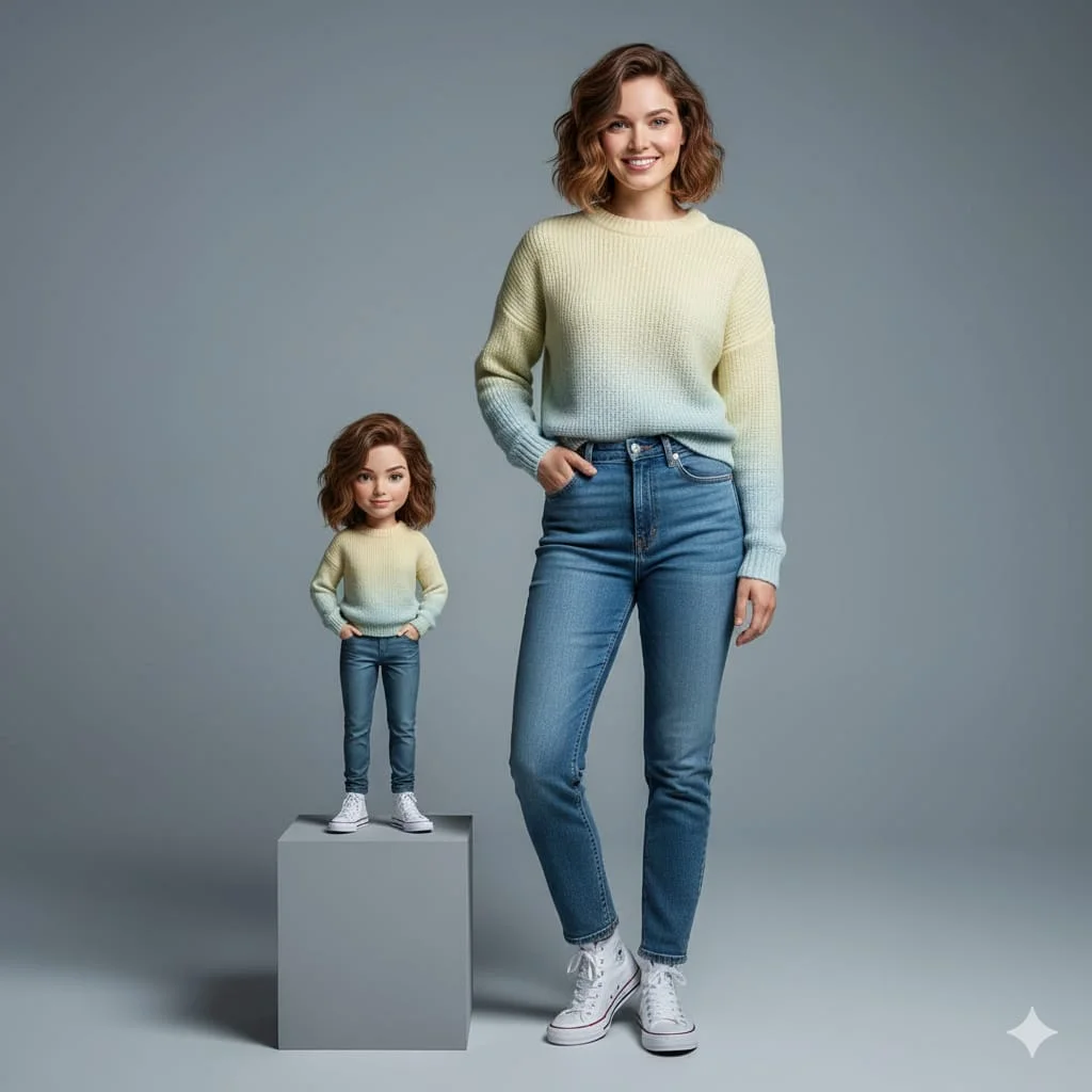 Reflections of Reality: Human and Miniature Twin